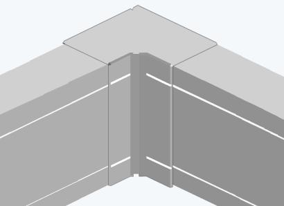 Внутренний угол для короба 100х40